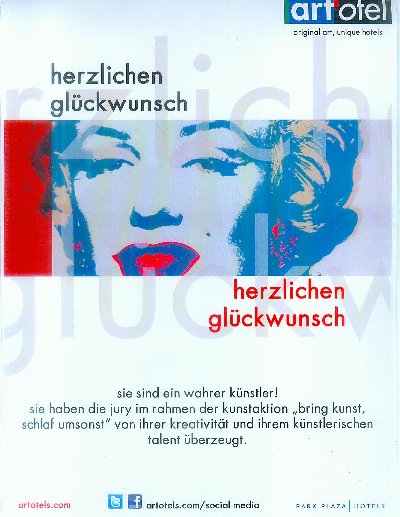 Urkunde f&uuml;r Andrea's Stadthundbild