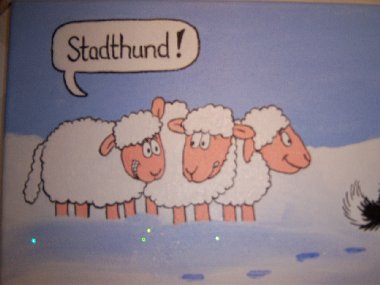 Detailansicht der Schafe